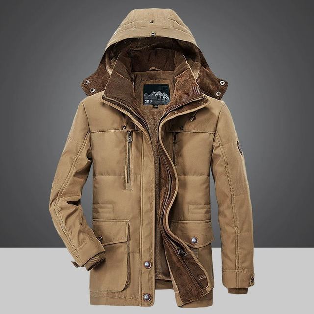 Warme winter parka jas voor heren
