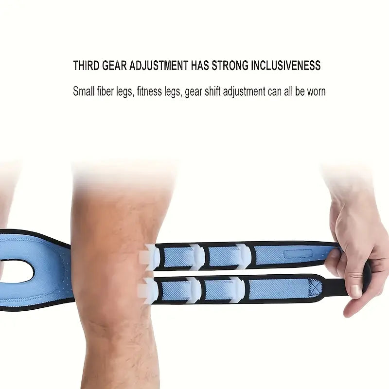 Kneoflex™ – Ademend sportkniebandage met dubbele banden en knieschijfstabilisatie