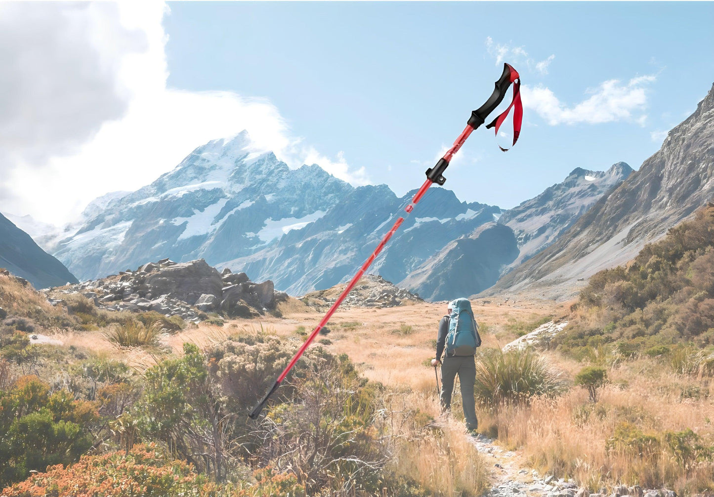 Lichte wandelstokken voor trekking en bergwandelen