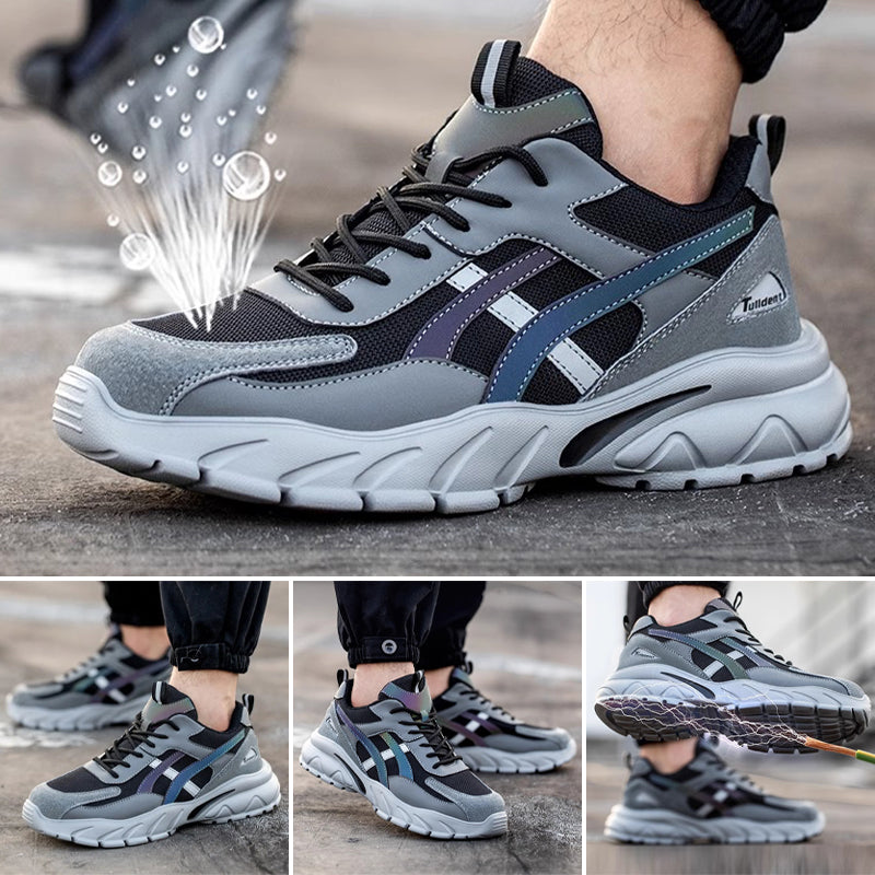 Chaussures de sécurité à semelle résistante à la pénétration gris