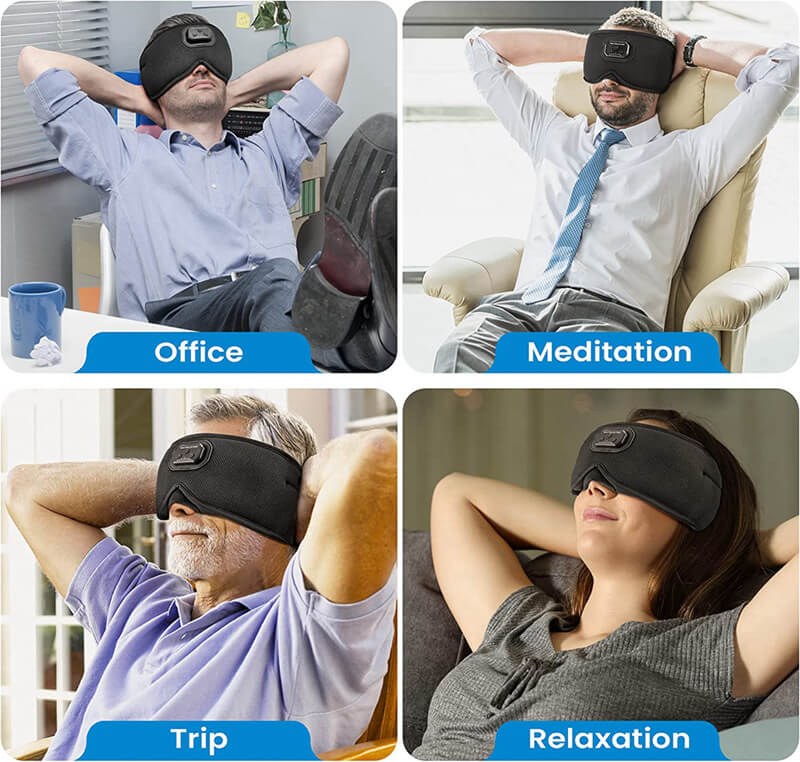 Masque de sommeil Bluetooth ultra doux avec son HD