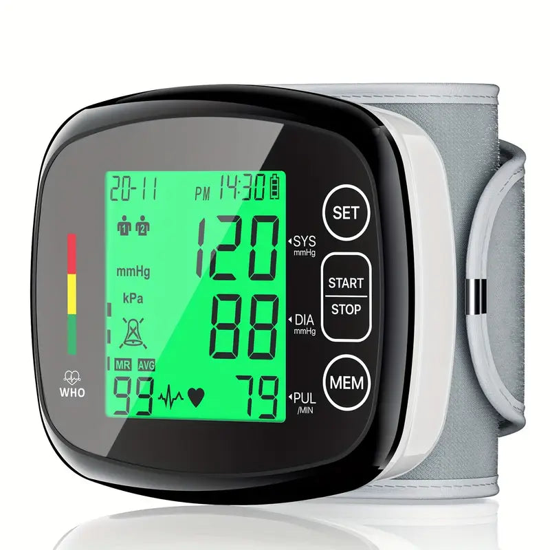 Vitapulse™ – Automatische polsbloeddrukmeter met groot LCD-scherm