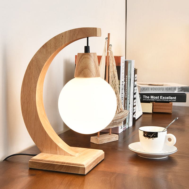 Lampe de table arquée en style scandinave design moderne