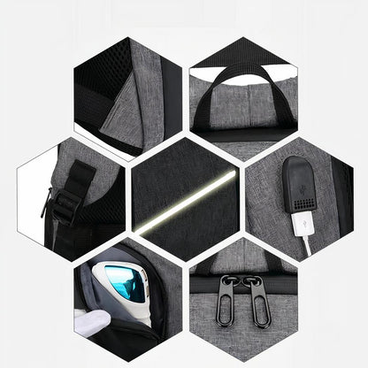 Sac à dos connecté avec chargeur USB et compartiment ordinateur