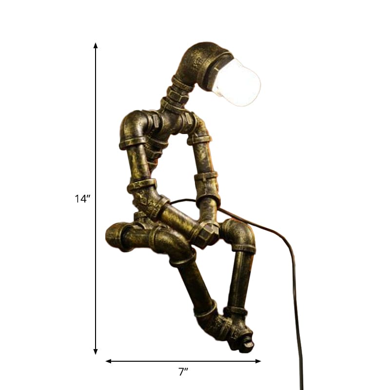 Lampe de table design robot moderne LED
