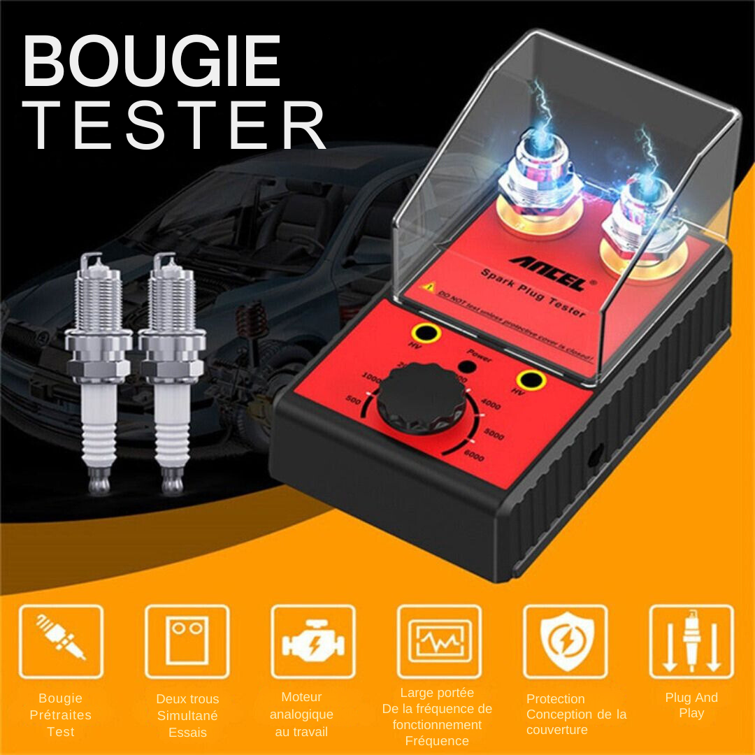Testeur de bougies d'allumage électrique portable