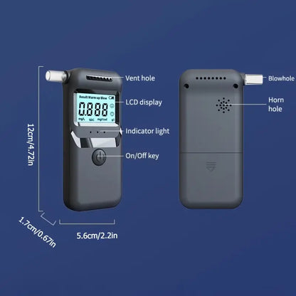 AlcoZen™ – Draagbare elektronische alcoholtester met nauwkeurig LCD-display