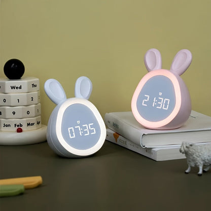 Kinderwekker met lichtgevende konijn