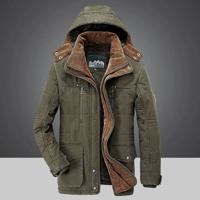 Warme winter parka jas voor heren