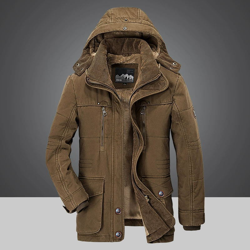 Warme winter parka jas voor heren
