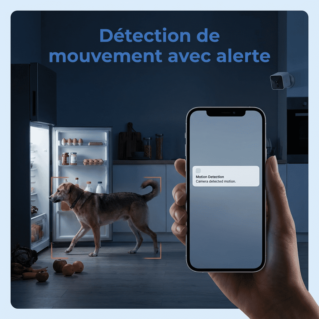 Caméra de sécurité sans fil WiFi 1080p compacte