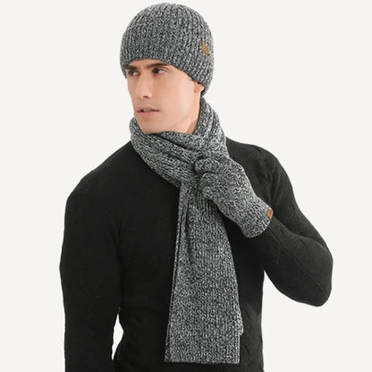 Warm winterset met muts, sjaal en handschoenen