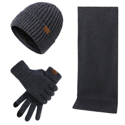 Warm winterset met muts, sjaal en handschoenen