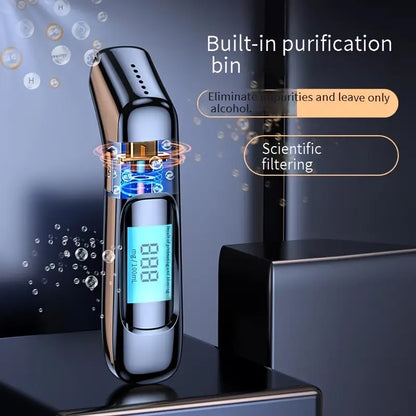 Alcotex™ – Draagbare elektronische alcoholtester met snelle aflezing en LCD-scherm