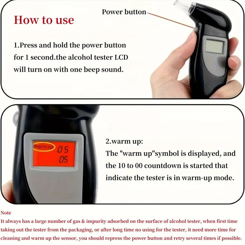 AlcoSense™ – Nauwkeurige en snelle digitale draagbare alcoholtester