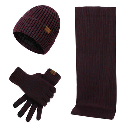 Warm winterset met muts, sjaal en handschoenen