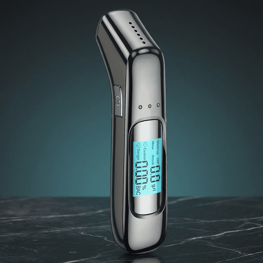 Alcotex™ – Draagbare elektronische alcoholtester met snelle aflezing en LCD-scherm