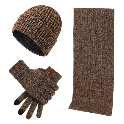 Warm winterset met muts, sjaal en handschoenen