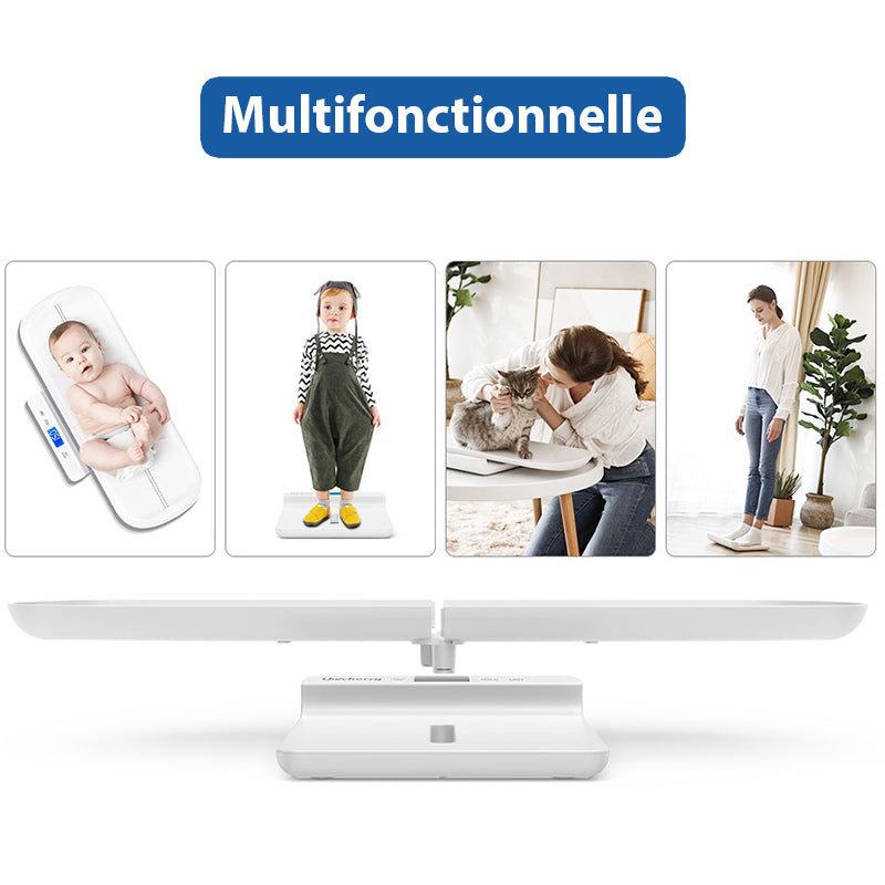 Pèse-bébé précis multifonctionnel avec plateau amovible précision 10 g