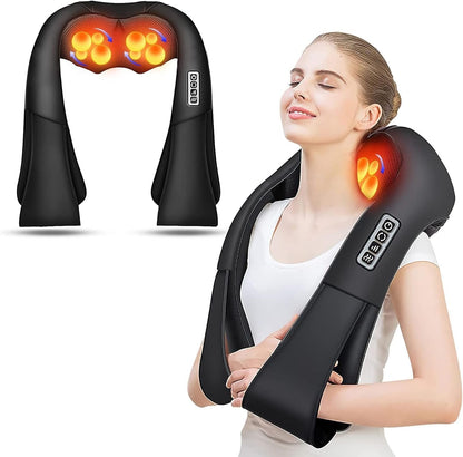 Elektrische nek- en schoudermassage met ontspannende warmte