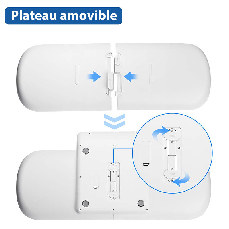 Pèse-bébé précis multifonctionnel avec plateau amovible précision 10 g