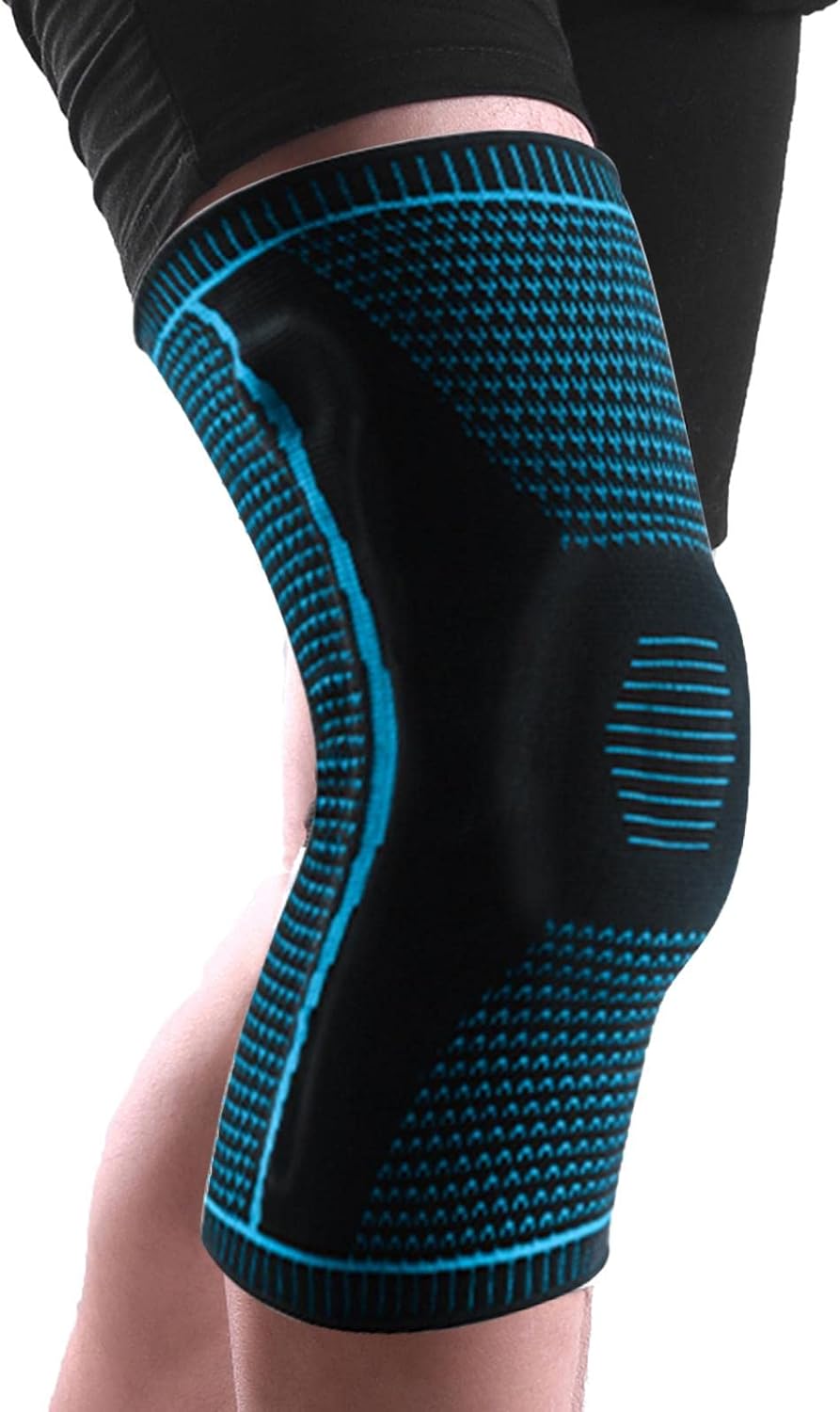 Genouillère ergonomique flexible de maintien sportif
