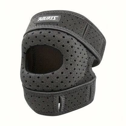 Kneoflex™ – Ademend sportkniebandage met dubbele banden en knieschijfstabilisatie