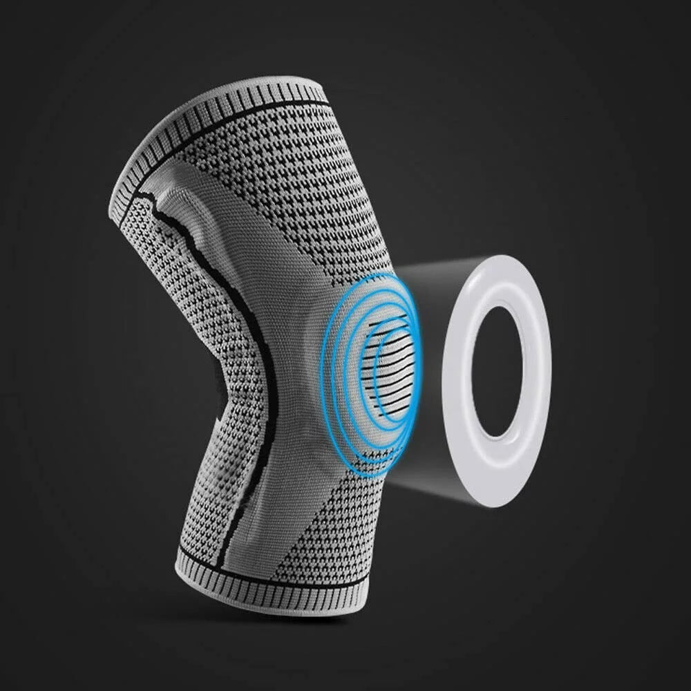 Genouillère ergonomique flexible de maintien sportif