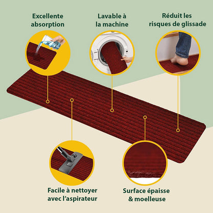 Tapis d'escalier antidérapant autocollant lot de 15 pièces