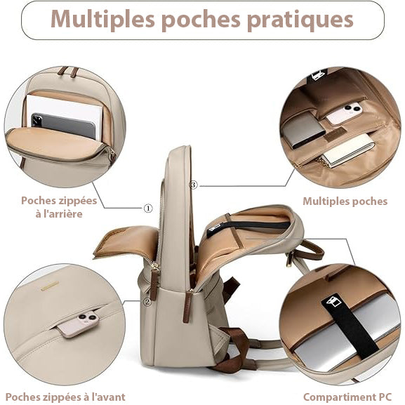 Sac à dos ordinateur portable léger compartiment rembourré
