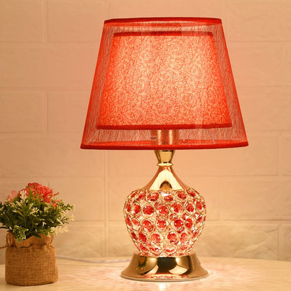 Lampe de chevet rétro à double abat-jour style Empire