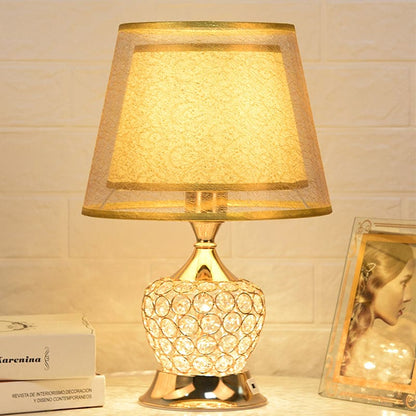 Lampe de chevet rétro à double abat-jour style Empire
