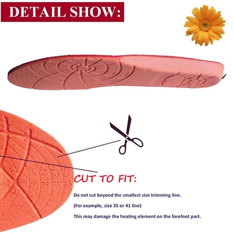 Semelle chauffante rechargeable sans fil
