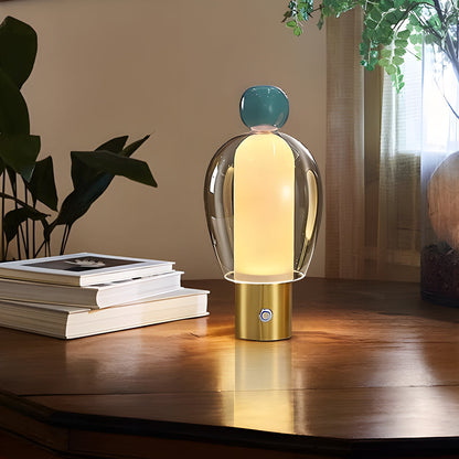 Elegante glazen bureaulamp met verstelbare LED