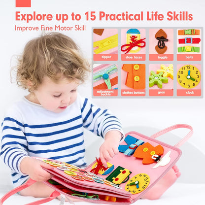 Jouet éducatif Montessori en bois avec lettres, formes et animaux