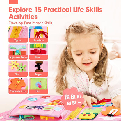 Jouet éducatif Montessori en bois avec lettres, formes et animaux