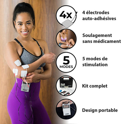Électrostimulateur musculaire sans fil à soulagement ciblé