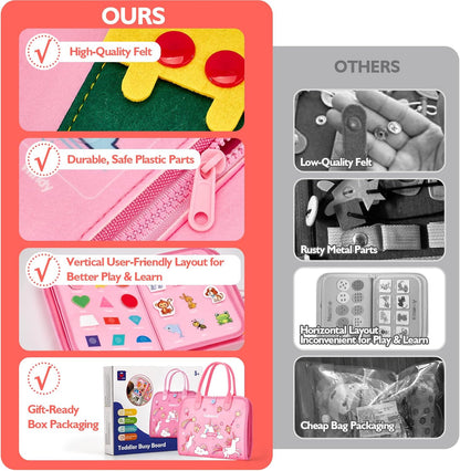 Jouet éducatif Montessori en bois avec lettres, formes et animaux