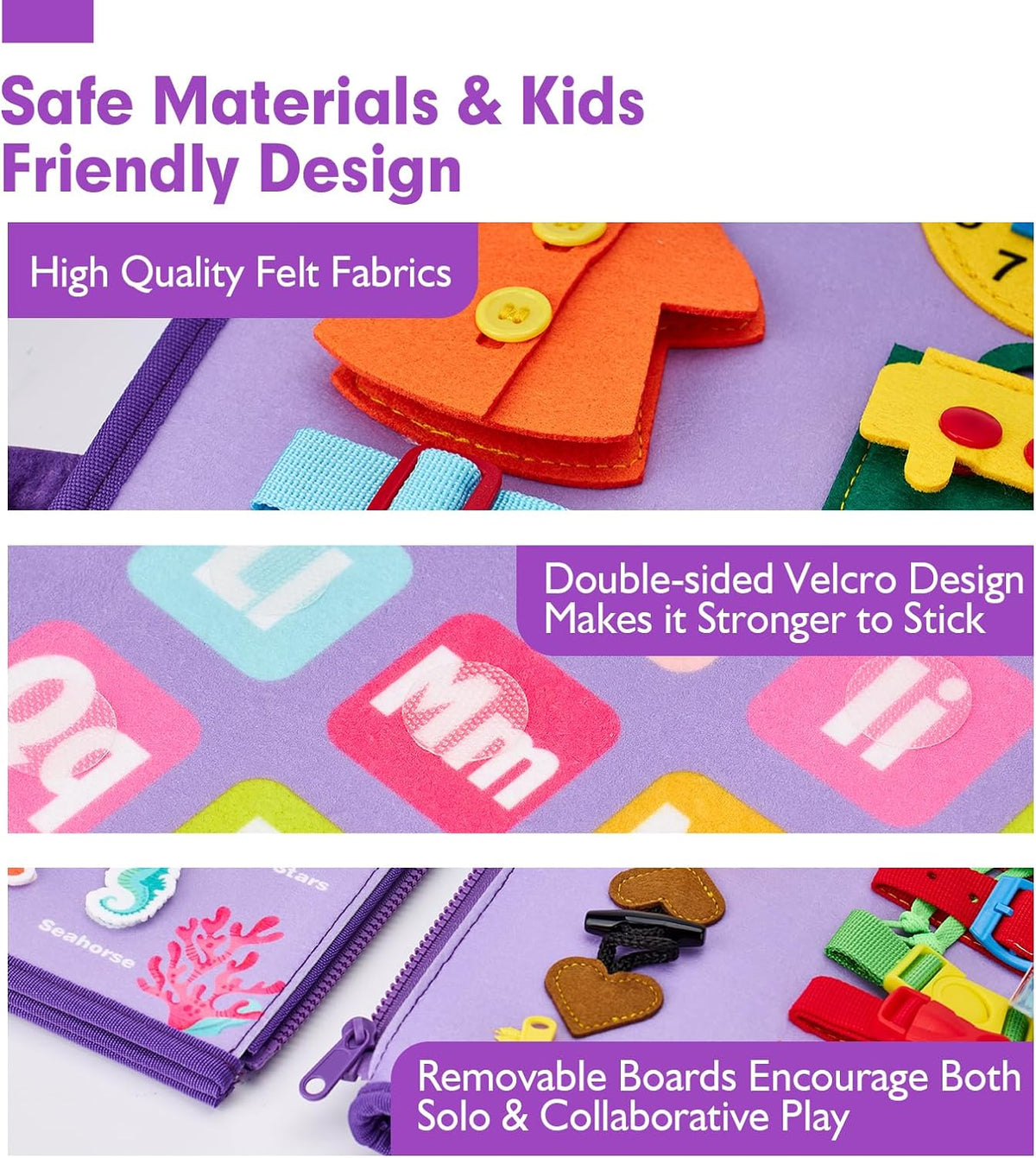 Jouet éducatif Montessori en bois avec lettres, formes et animaux