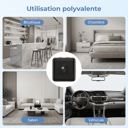 Caméra de sécurité sans fil WiFi 1080p compacte