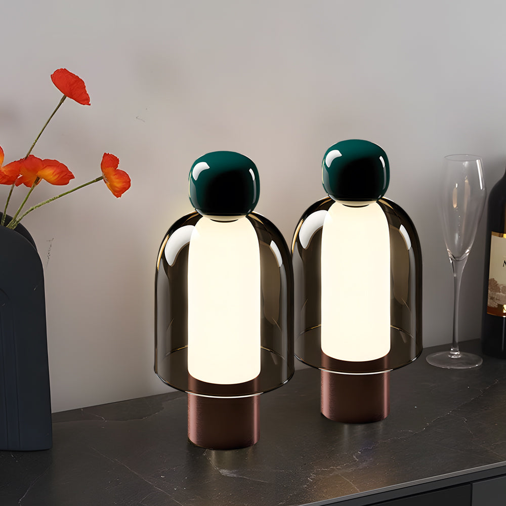 Elegante glazen bureaulamp met verstelbare LED
