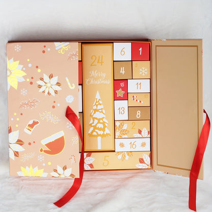 Houten Kerst Adventskalender 24 Dagen, Herbruikbare Verrassingsdoos voor Thuis