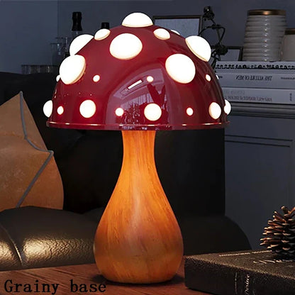 Lampe décorative en forme de champignon amanite