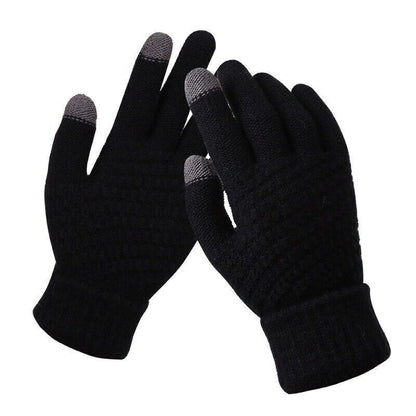 Gants tricotés légers à design élégant