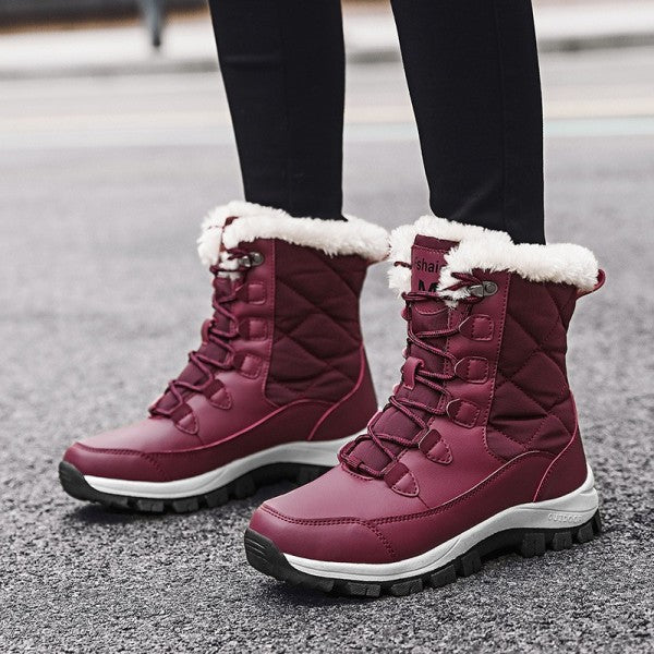 Bottes de neige isolantes en caoutchouc antidérapant hiver