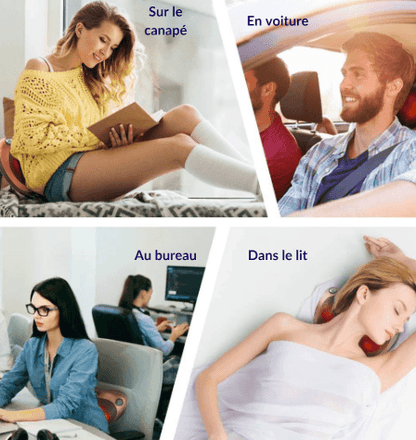Coussin de massage shiatsu électrique pour cou et dos