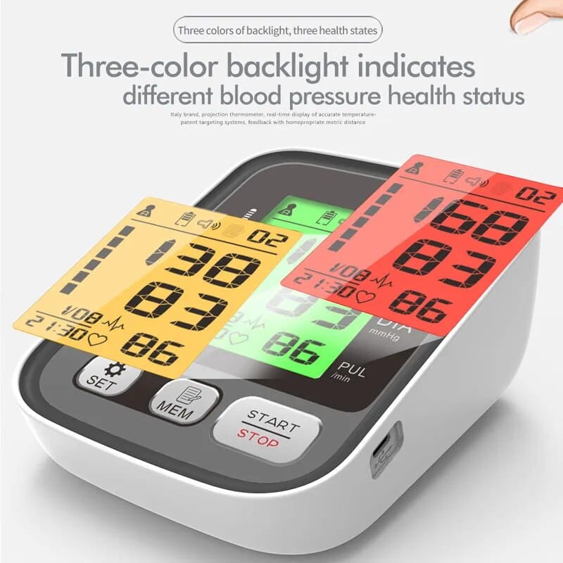 CardioZen™ – Tensiomètre à bras automatique avec 2 brassards et 1000 mémoires