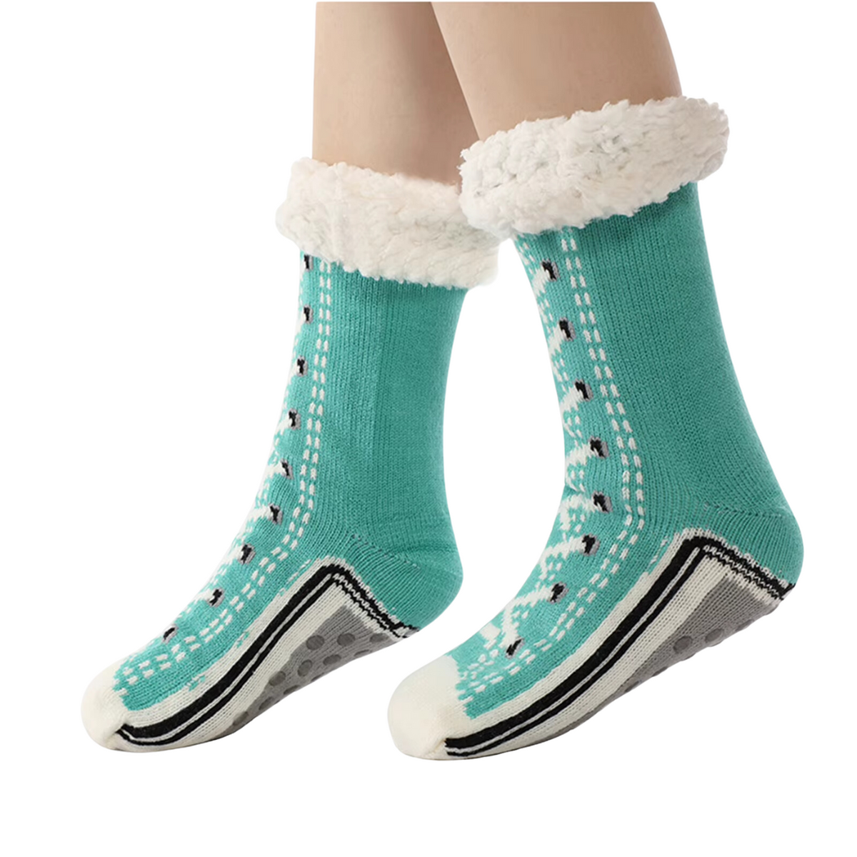 Chaussons confortables en cachemire ultra épais