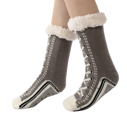 Chaussons confortables en cachemire ultra épais