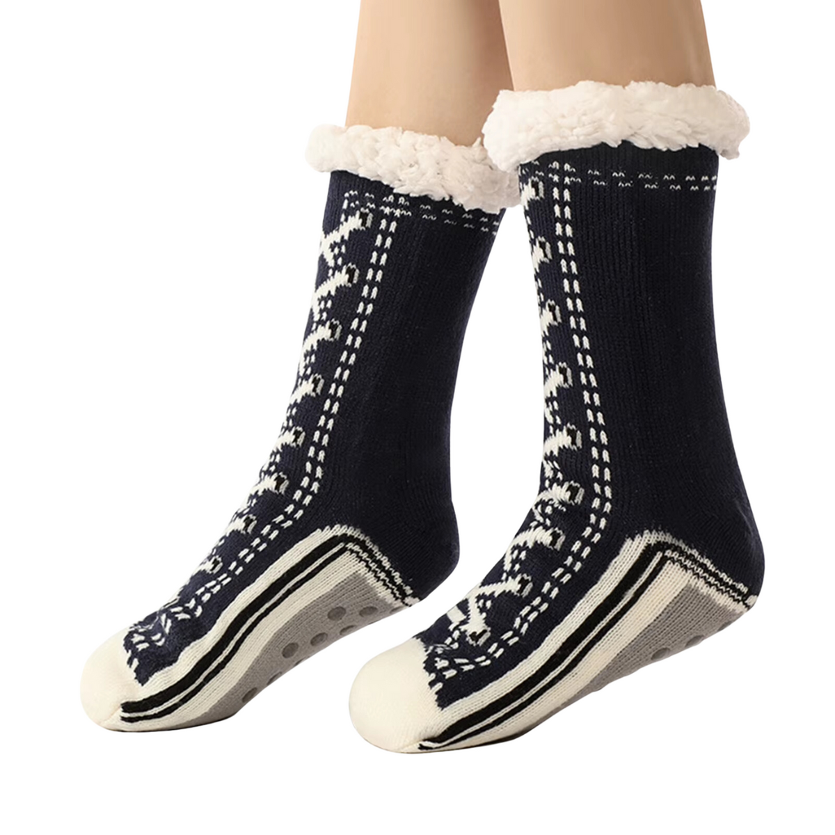 Chaussons confortables en cachemire ultra épais